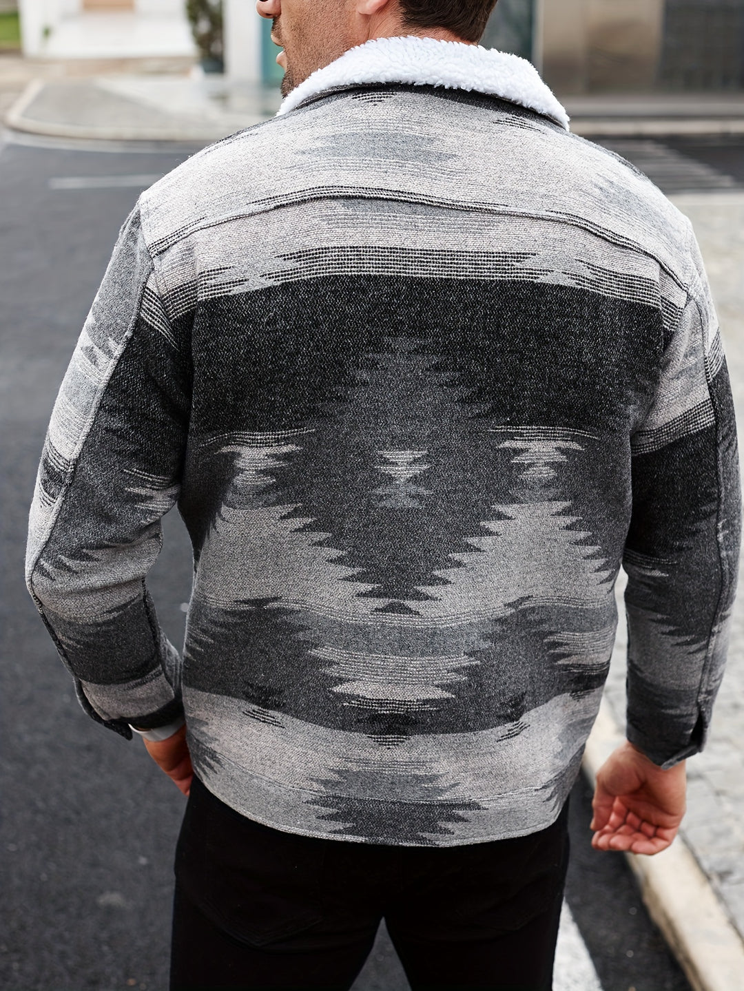 Jacket with Ethnic Pattern