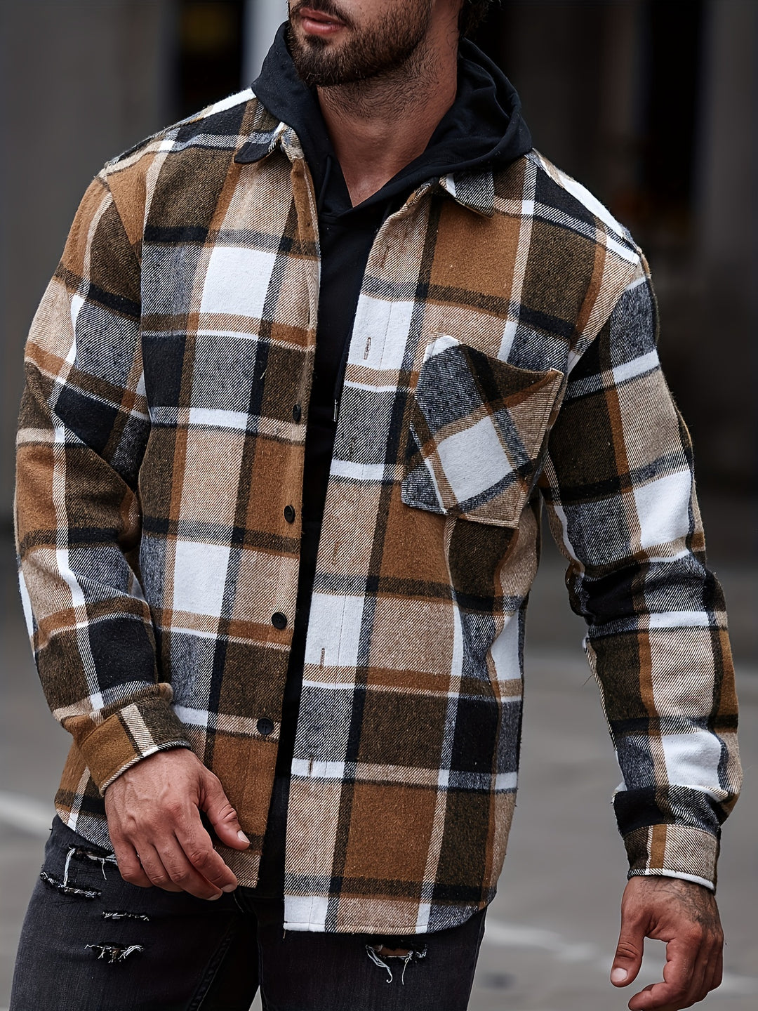 Long Sleeve Shirt With Chest Pocket