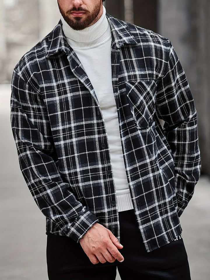 Turn-Down Collar Long Sleeve