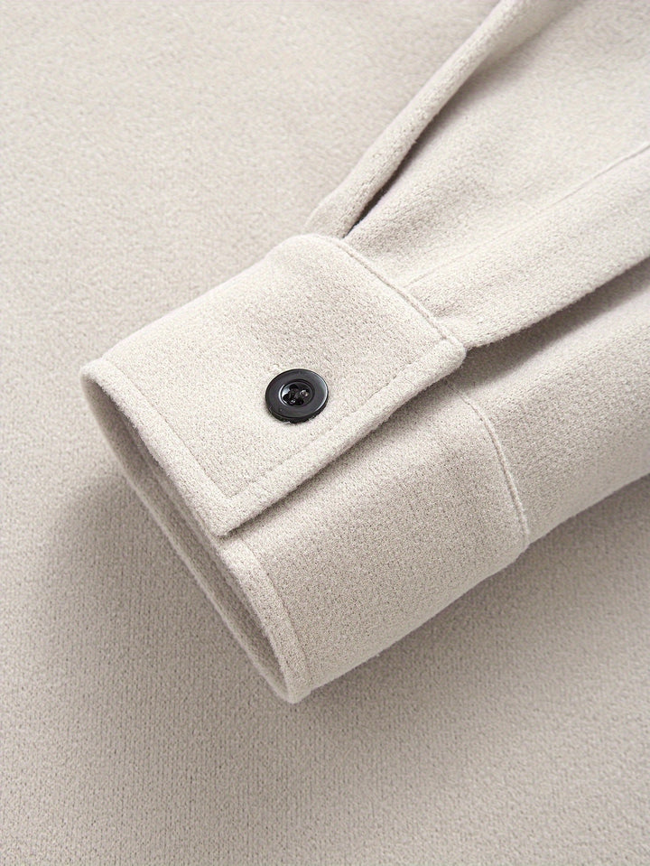 Solid Jacket With Chest Pockets
