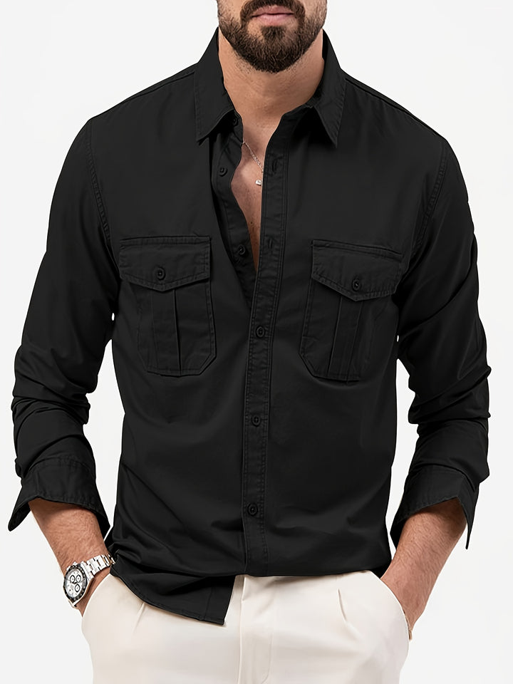 Men's Cotton Cargo Shirt