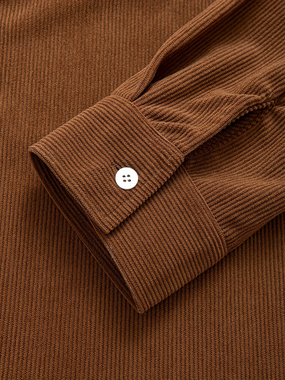 Classic Corduroy Shirt Jacket with Dual Chest Pockets
