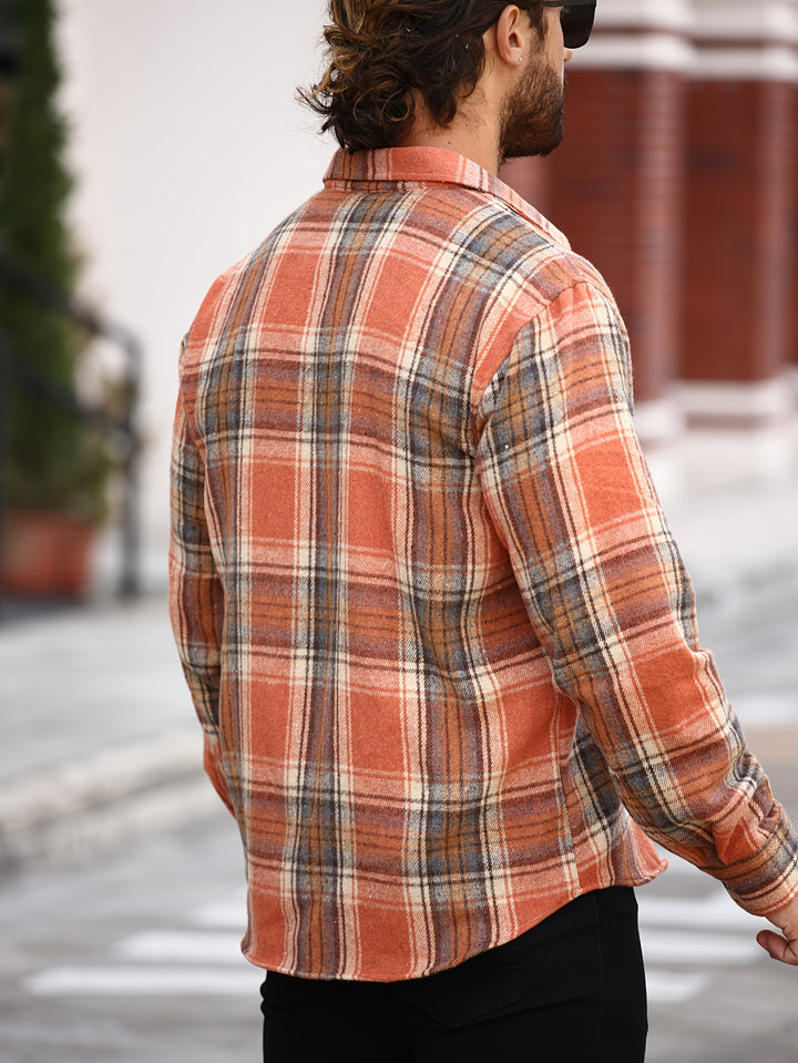 Classic Plaid Button-Up Shirt