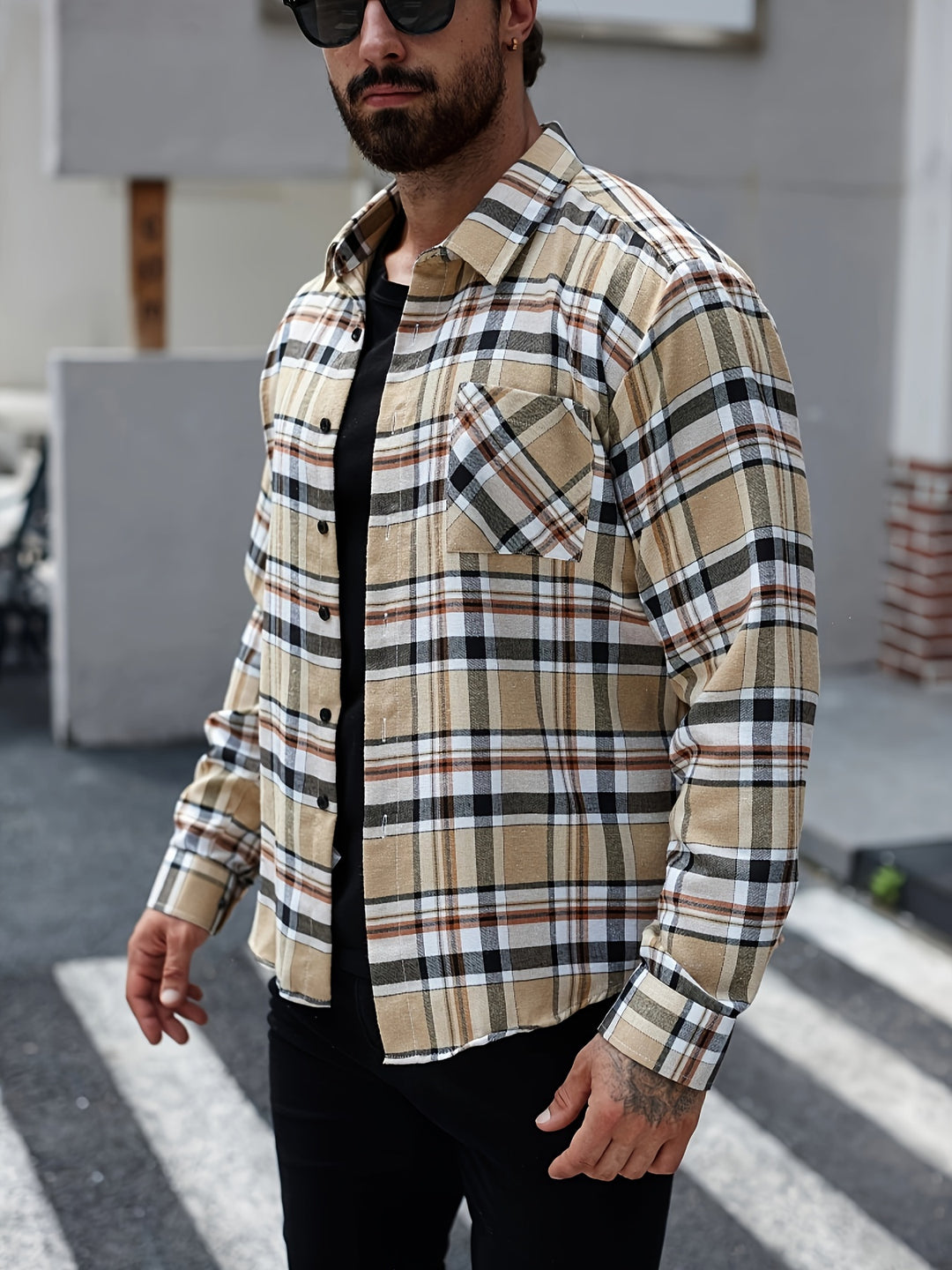 Long Sleeve Shirt with Button Pockets