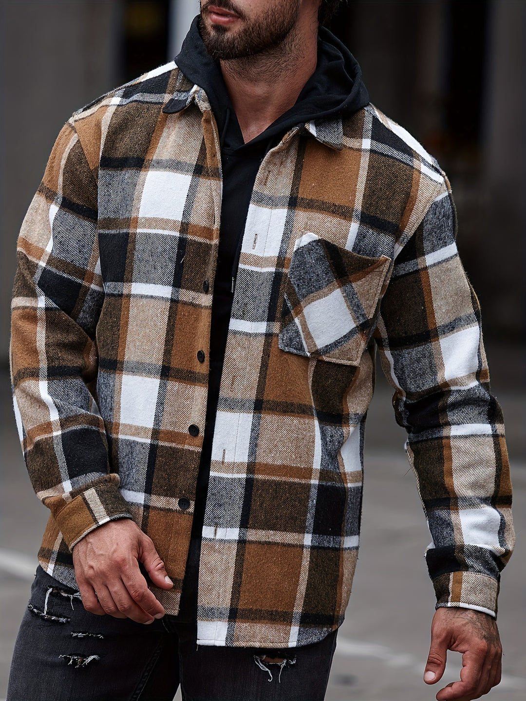 Turn-Down Collar Long Sleeve