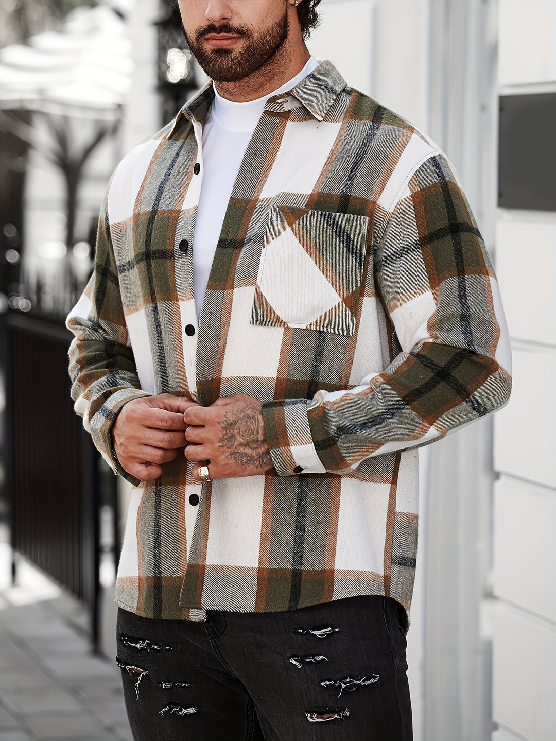Turn-Down Collar Long Sleeve