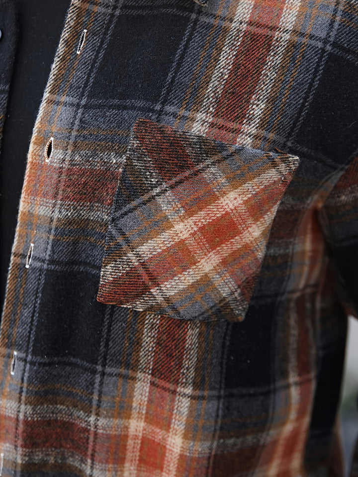 Classic Plaid Button-Up Shirt