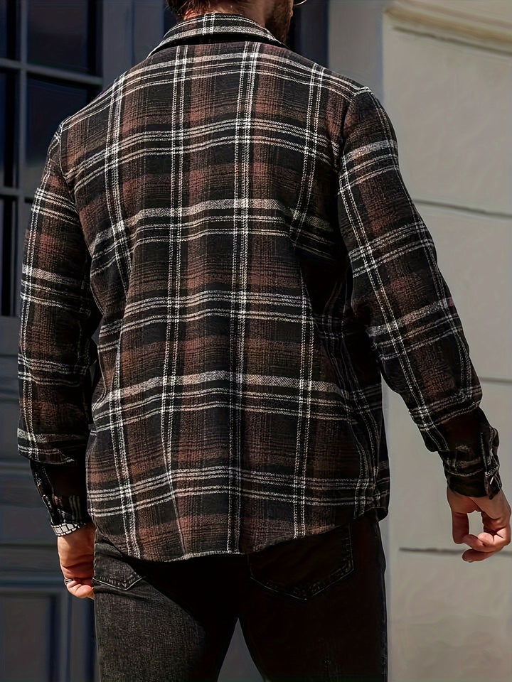 Men's Casual Plaid Shirtr