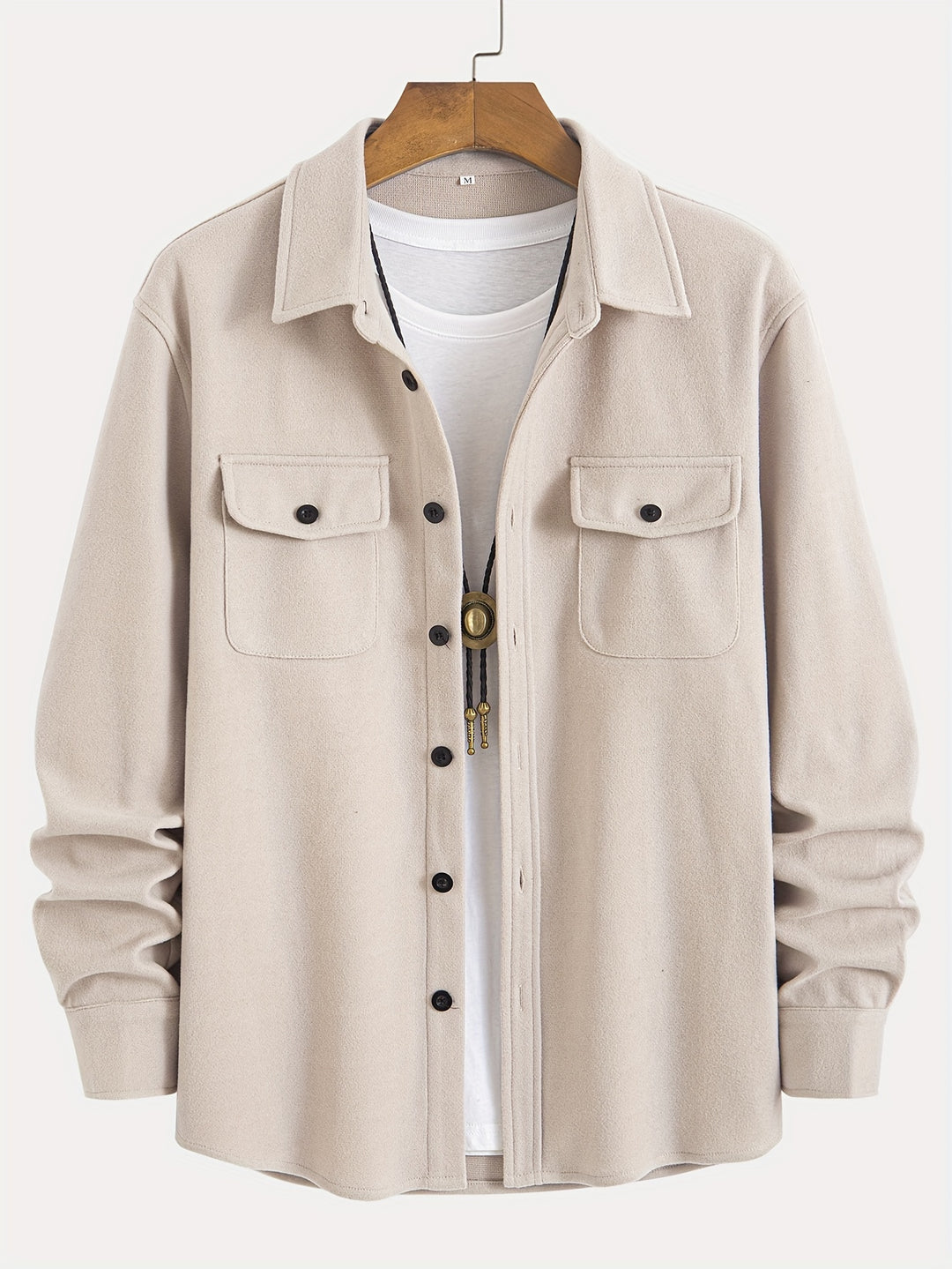 Solid Jacket With Chest Pockets