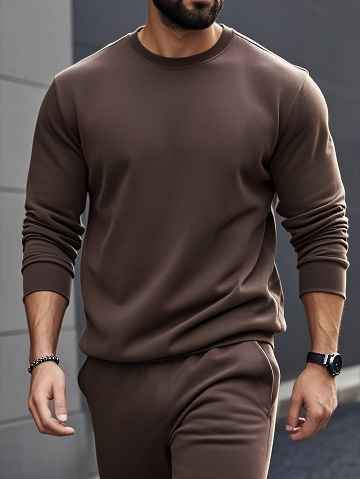 Alfredo Set - Long Sleeve Crew Neck Top & Pants