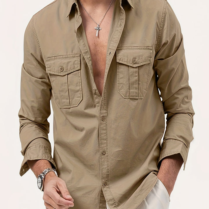 Men's Cotton Cargo Shirt