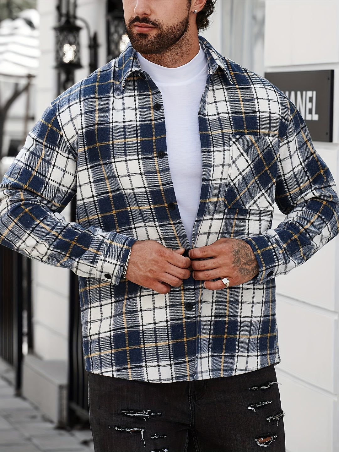Turn-Down Collar Long Sleeve
