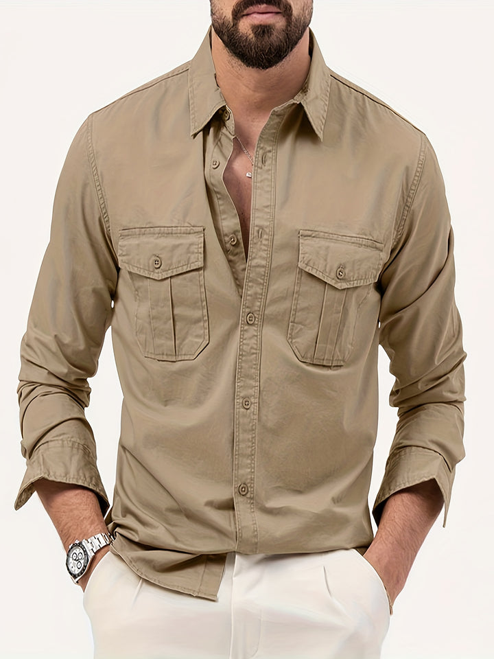 Men's Cotton Cargo Shirt