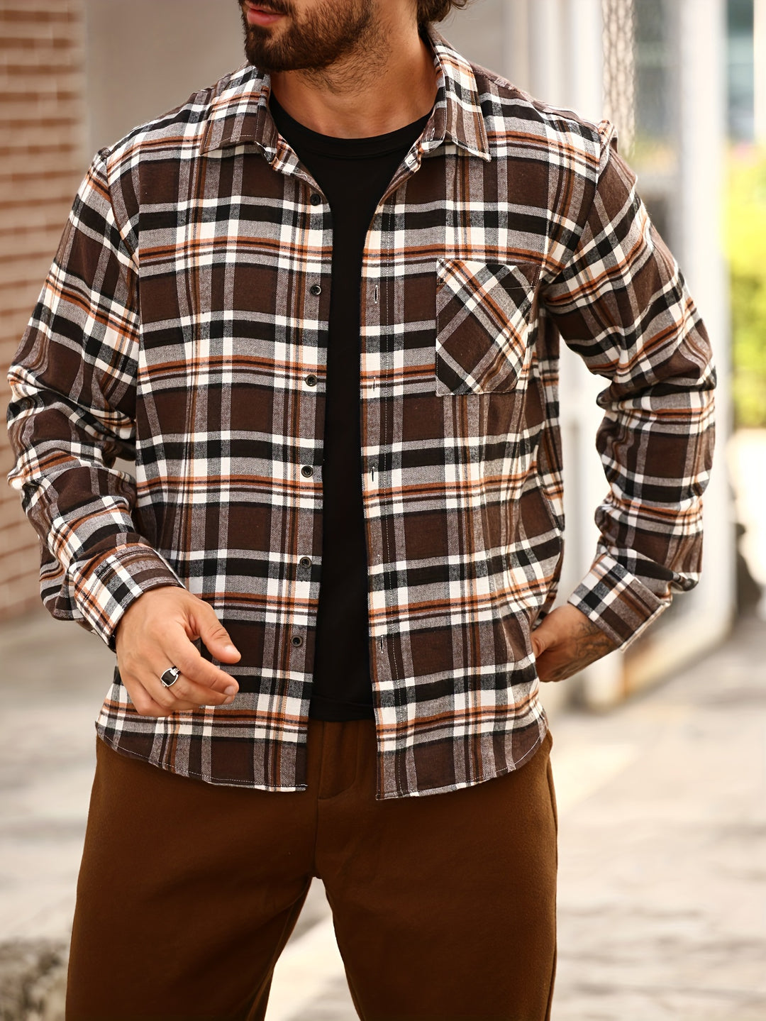 Long Sleeve Shirt with Button Pockets