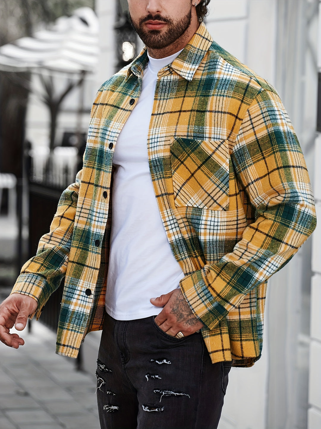 Turn-Down Collar Long Sleeve
