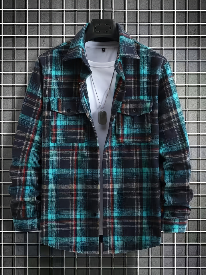 Men's Casual Plaid Shirtr