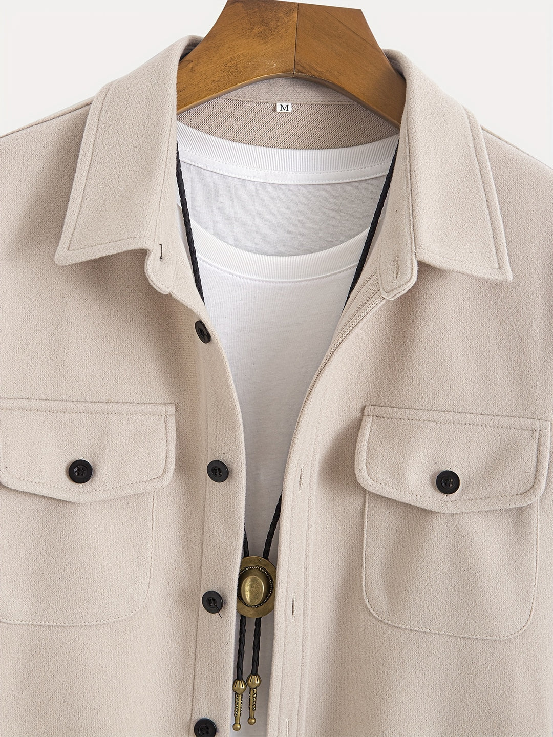 Solid Jacket With Chest Pockets