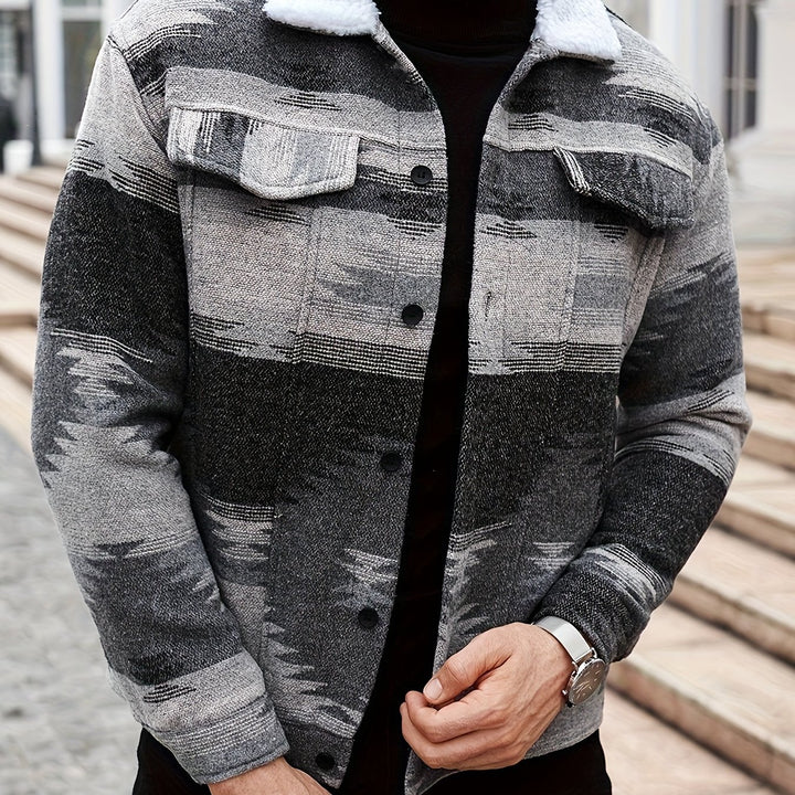 Jacket with Ethnic Pattern