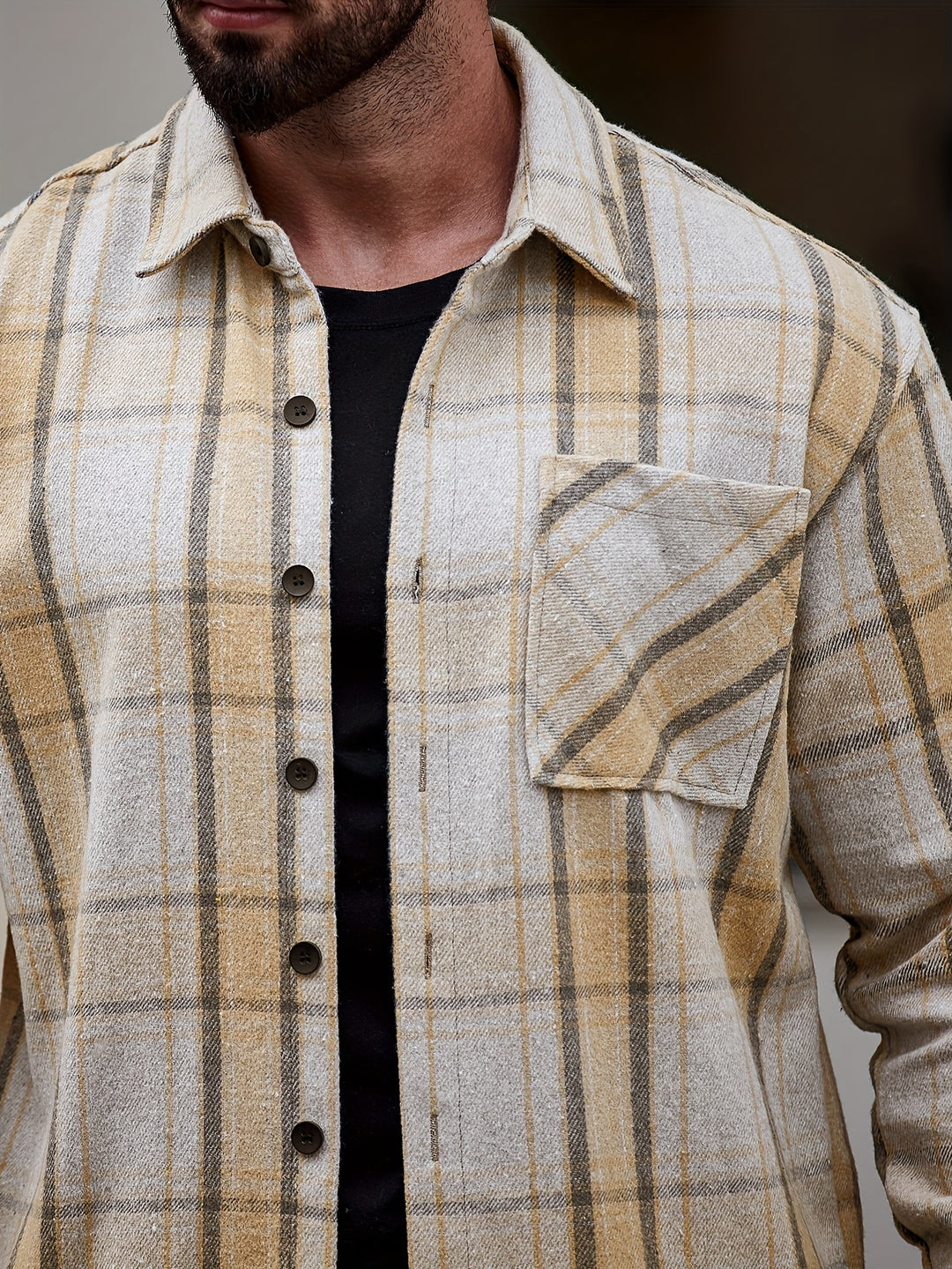 Turn-Down Collar Long Sleeve