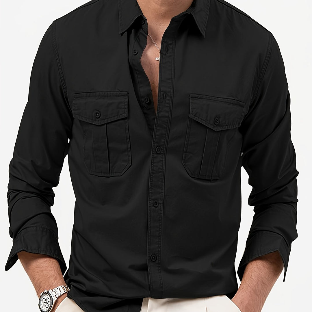 Men's Cotton Cargo Shirt