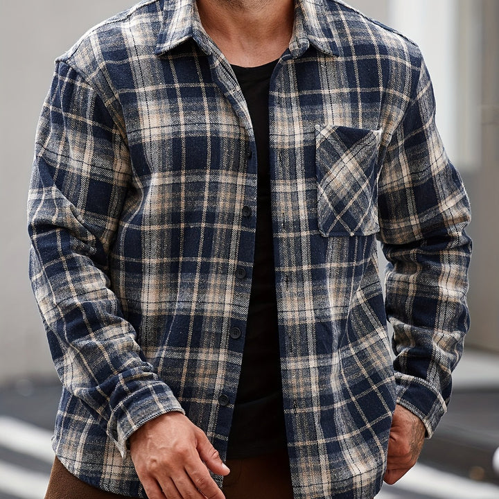 Turn-Down Collar Long Sleeve