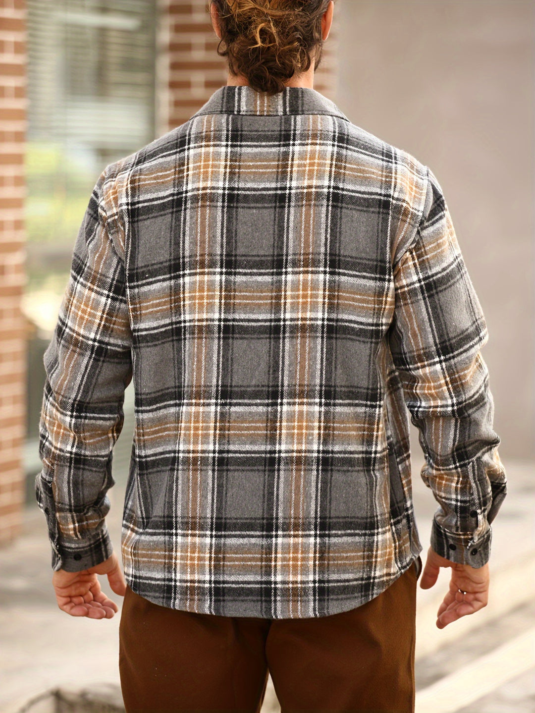 Classic Plaid Button-Up Shirt