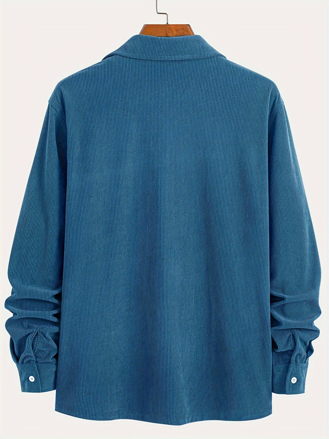 Classic Corduroy Shirt Jacket with Dual Chest Pockets