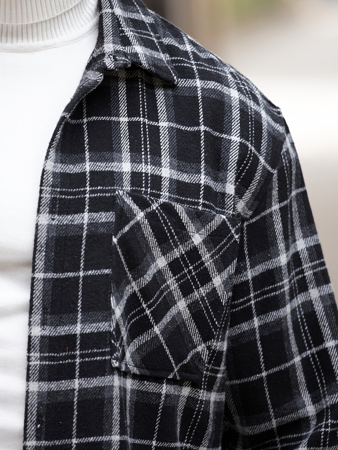 Turn-Down Collar Long Sleeve
