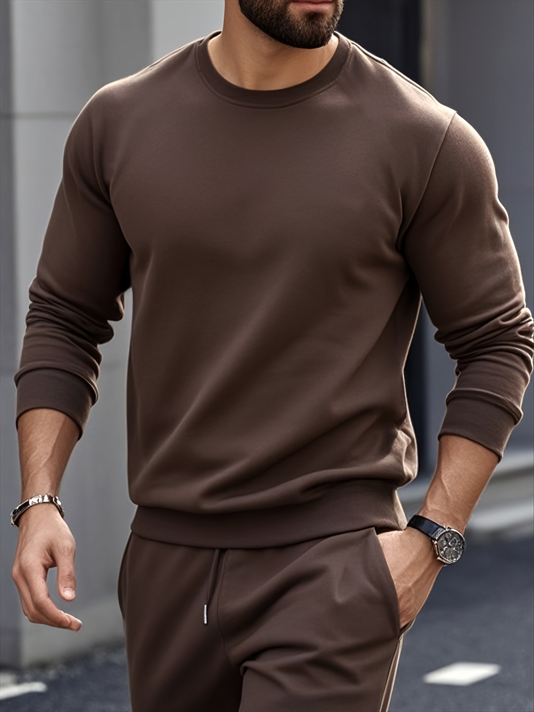 Alfredo Set - Long Sleeve Crew Neck Top & Pants