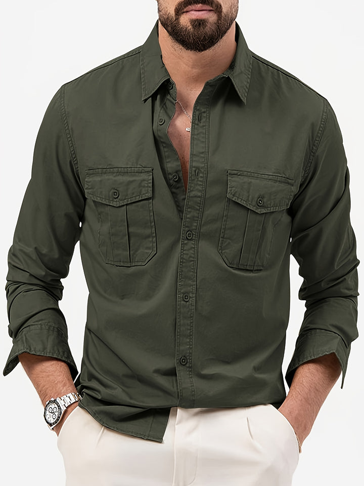 Men's Cotton Cargo Shirt