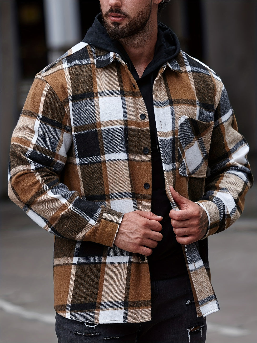Turn-Down Collar Long Sleeve