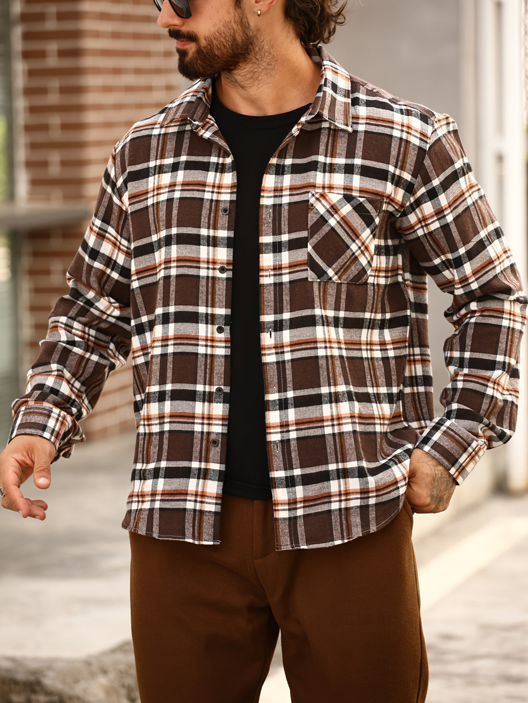 Long Sleeve Shirt with Button Pockets