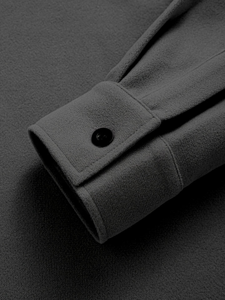 Solid Jacket With Chest Pockets