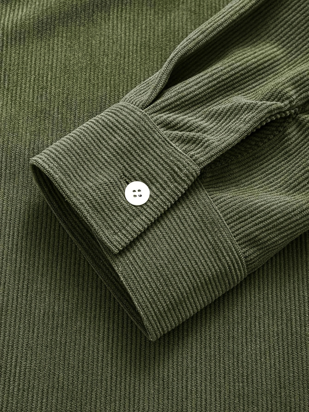 Classic Corduroy Shirt Jacket with Dual Chest Pockets