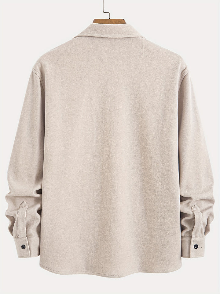 Solid Jacket With Chest Pockets