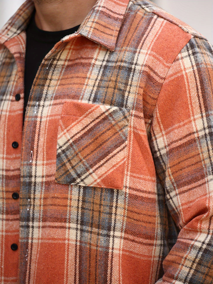 Classic Plaid Button-Up Shirt