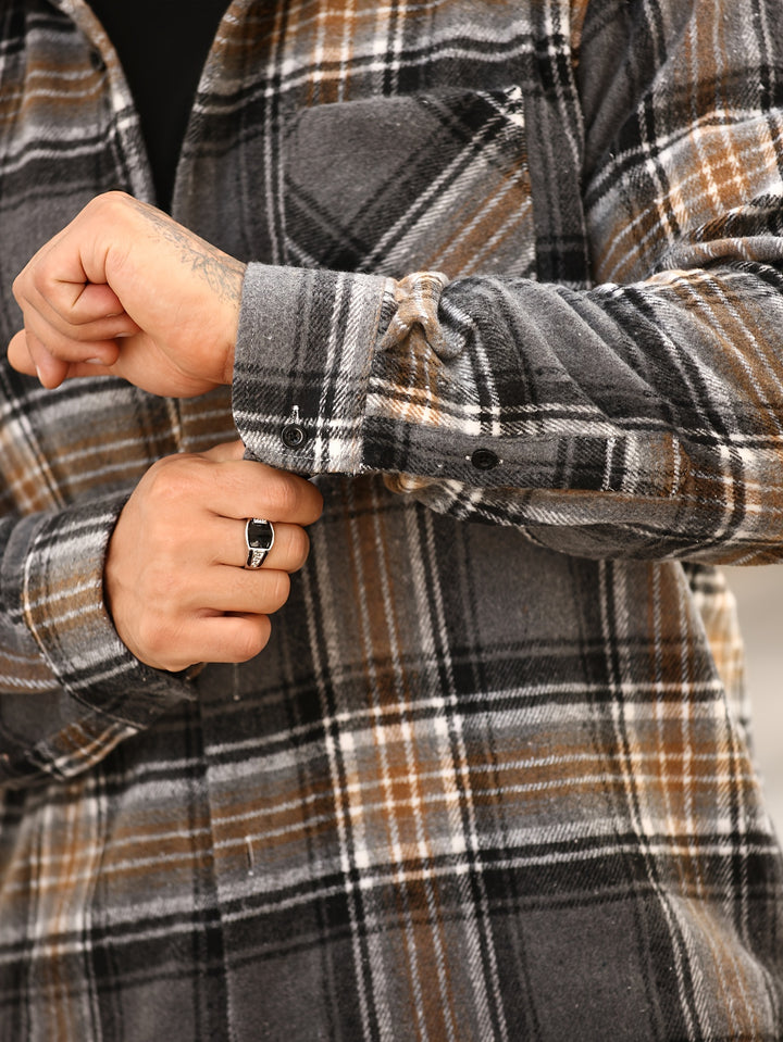 Classic Plaid Button-Up Shirt