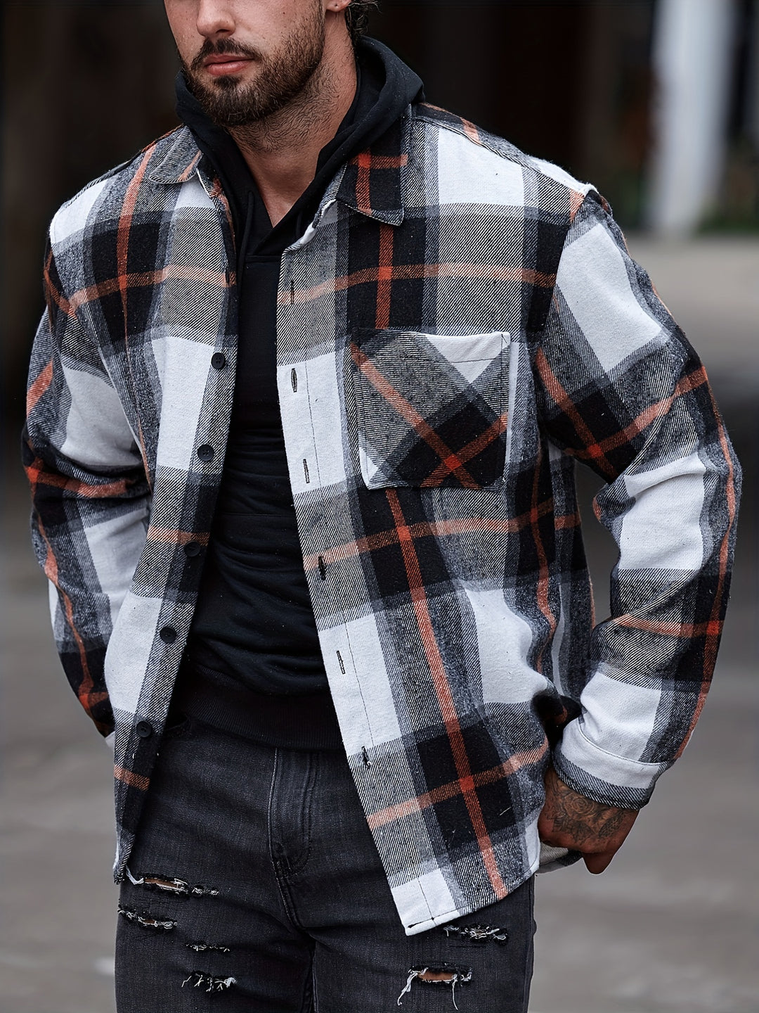 Turn-Down Collar Long Sleeve