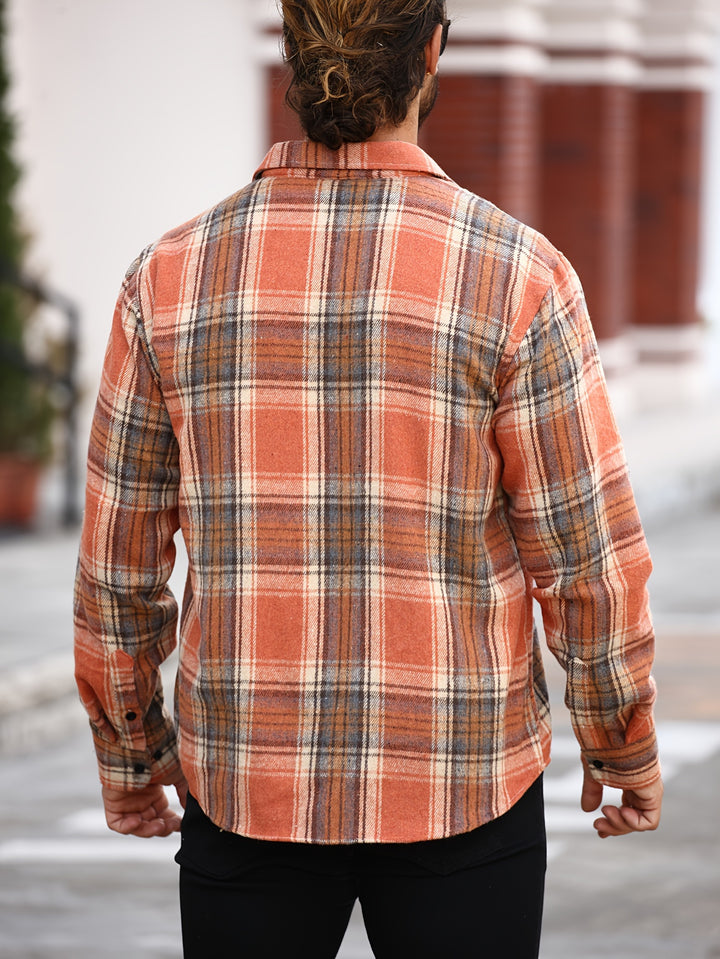 Classic Plaid Button-Up Shirt