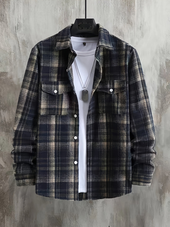 Men's Casual Plaid Shirtr