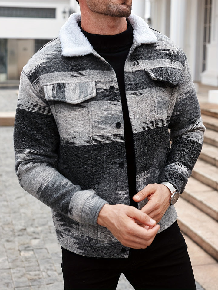 Jacket with Ethnic Pattern