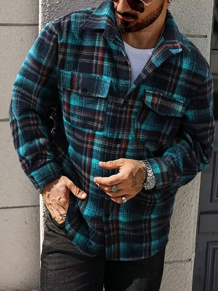 Men's Casual Plaid Shirtr