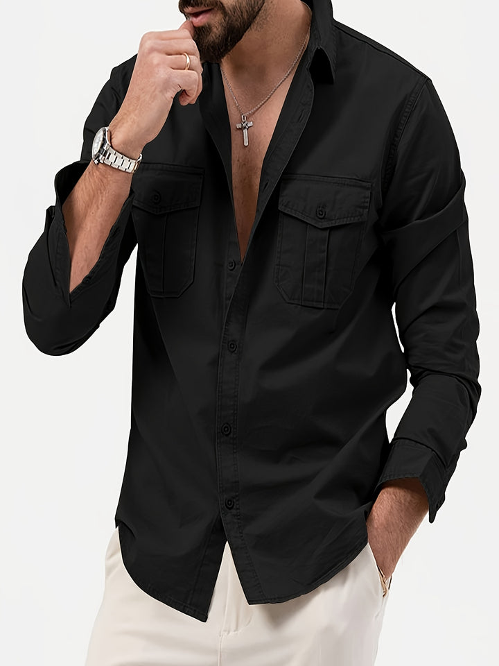 Men's Cotton Cargo Shirt