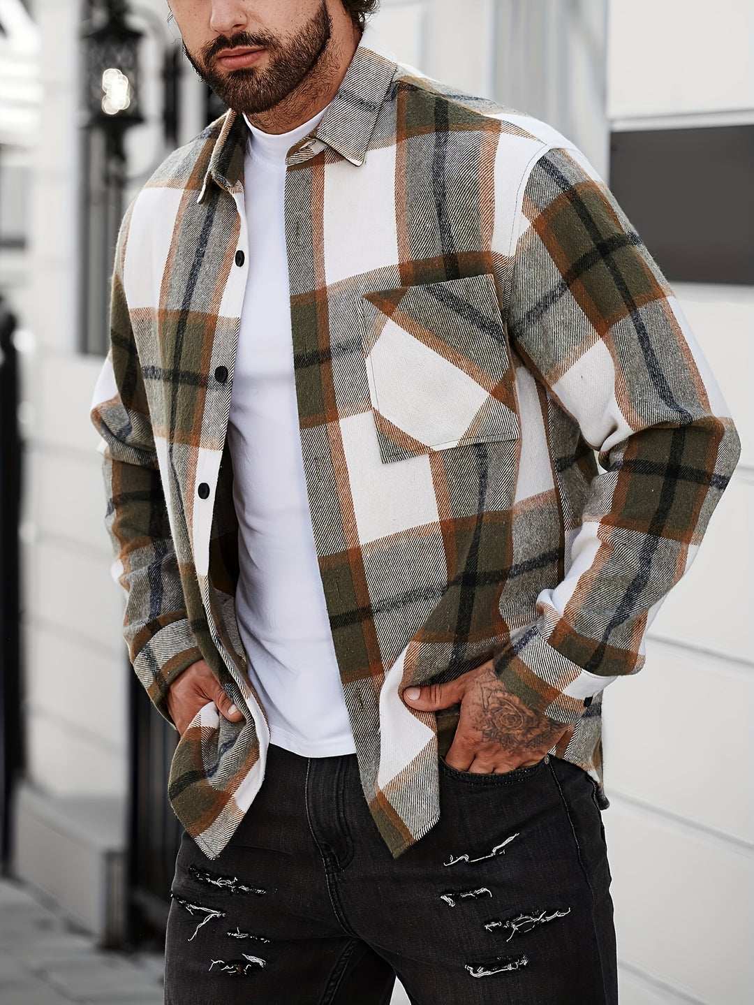 Turn-Down Collar Long Sleeve