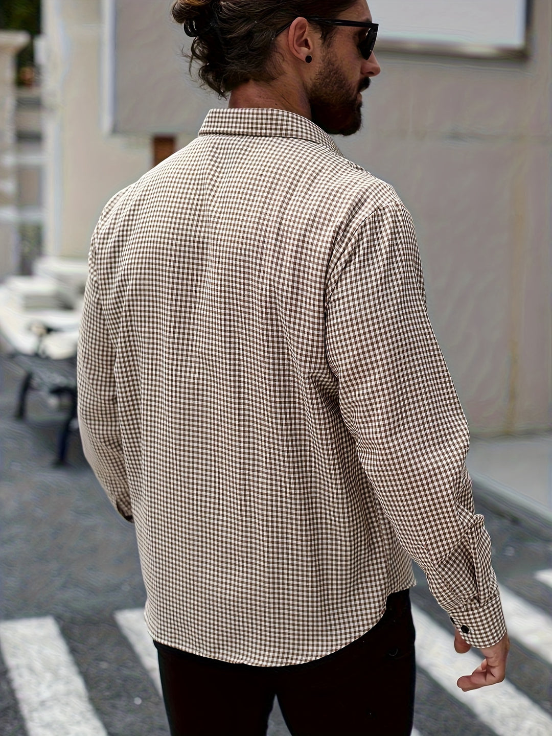 Allover Plaid Long Sleeve Shirt