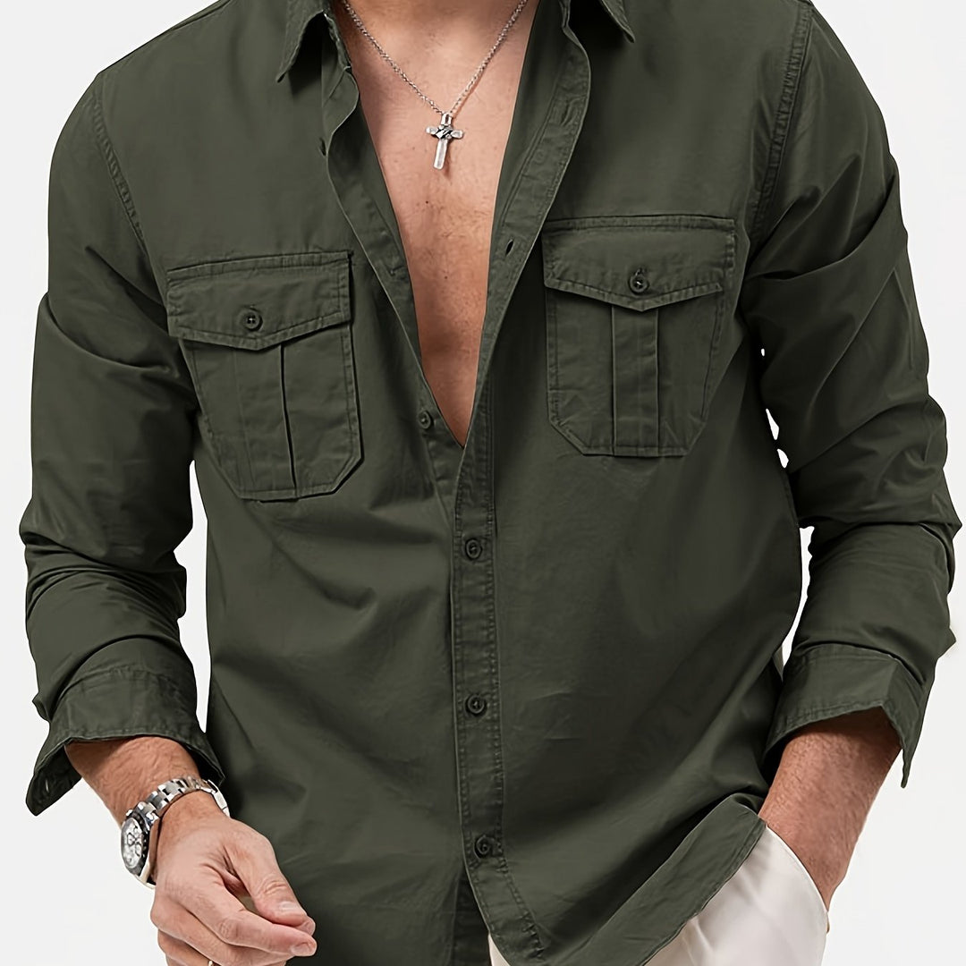 Men's Cotton Cargo Shirt